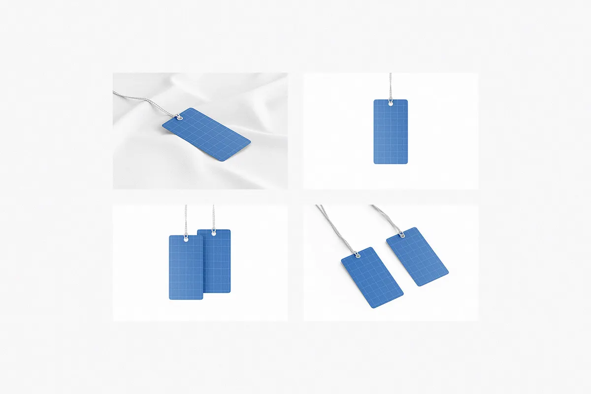 Label Tag Mockup Scenes