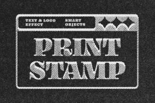 Print Stamp Text Effect