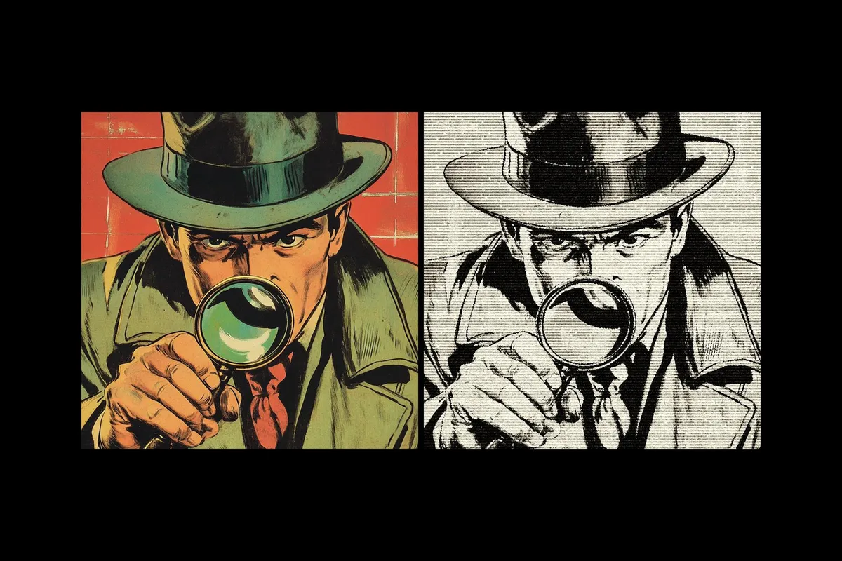Authentic Comic Print Effect