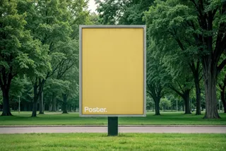 A4 Poster Signage Mockup