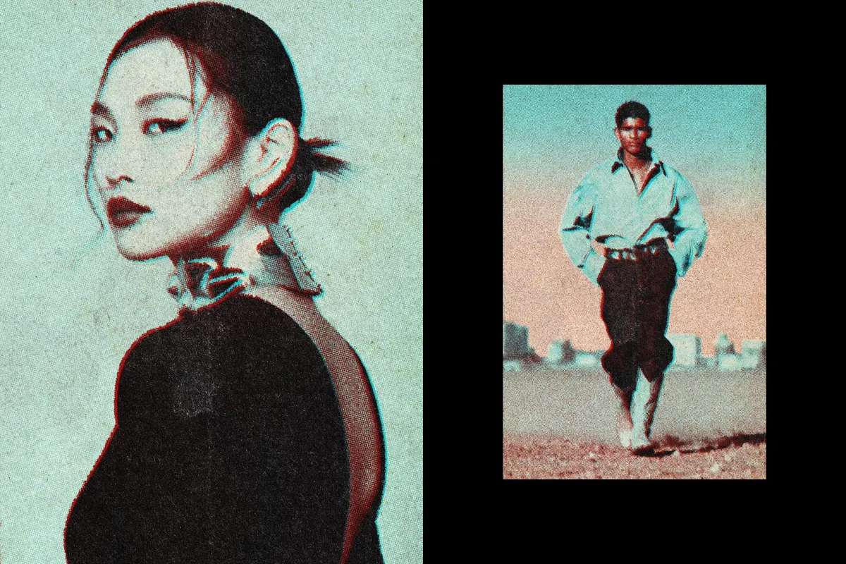 Old Print Photo Effect