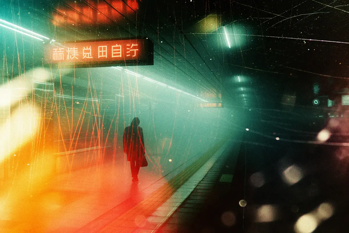 Vintage Light Leak Overlay Textures