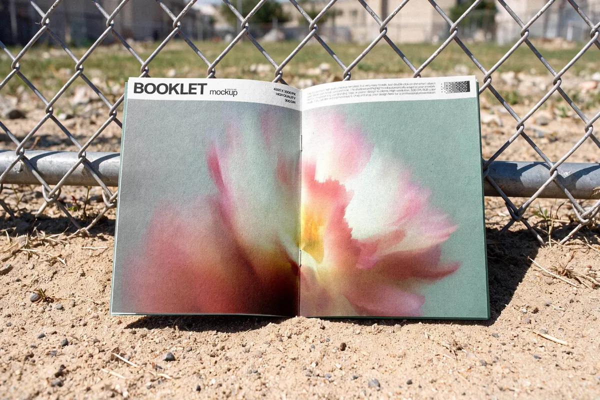 Open Booklet Mockup