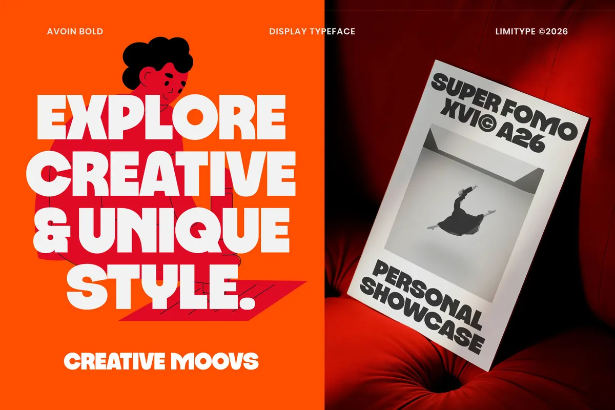 Avoin - Bold Rounded Display Font
