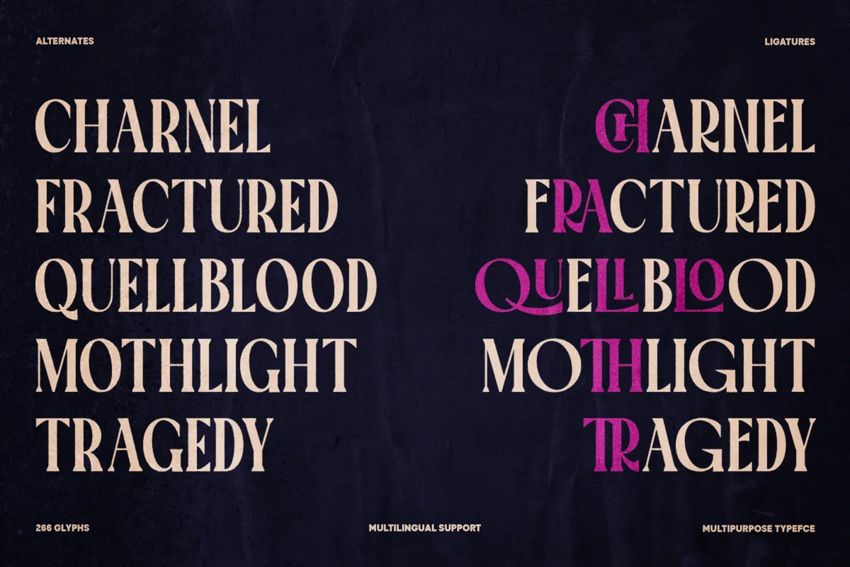 TRT Montero - Gothic Display Serif Font