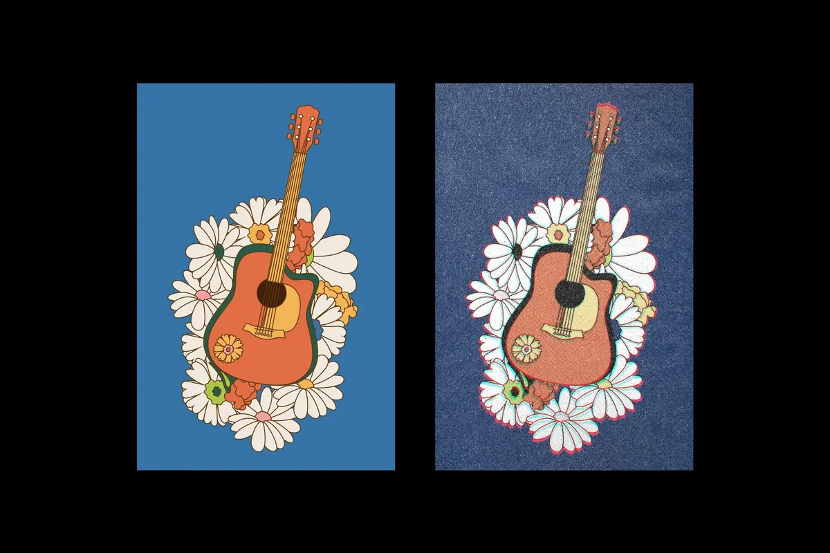 Retro Misprint Design Effect