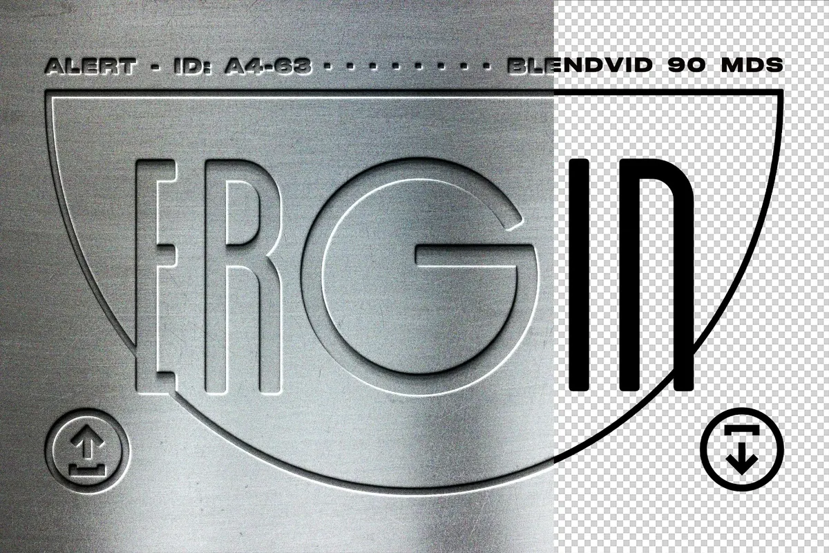 Silver Plate Text Effect