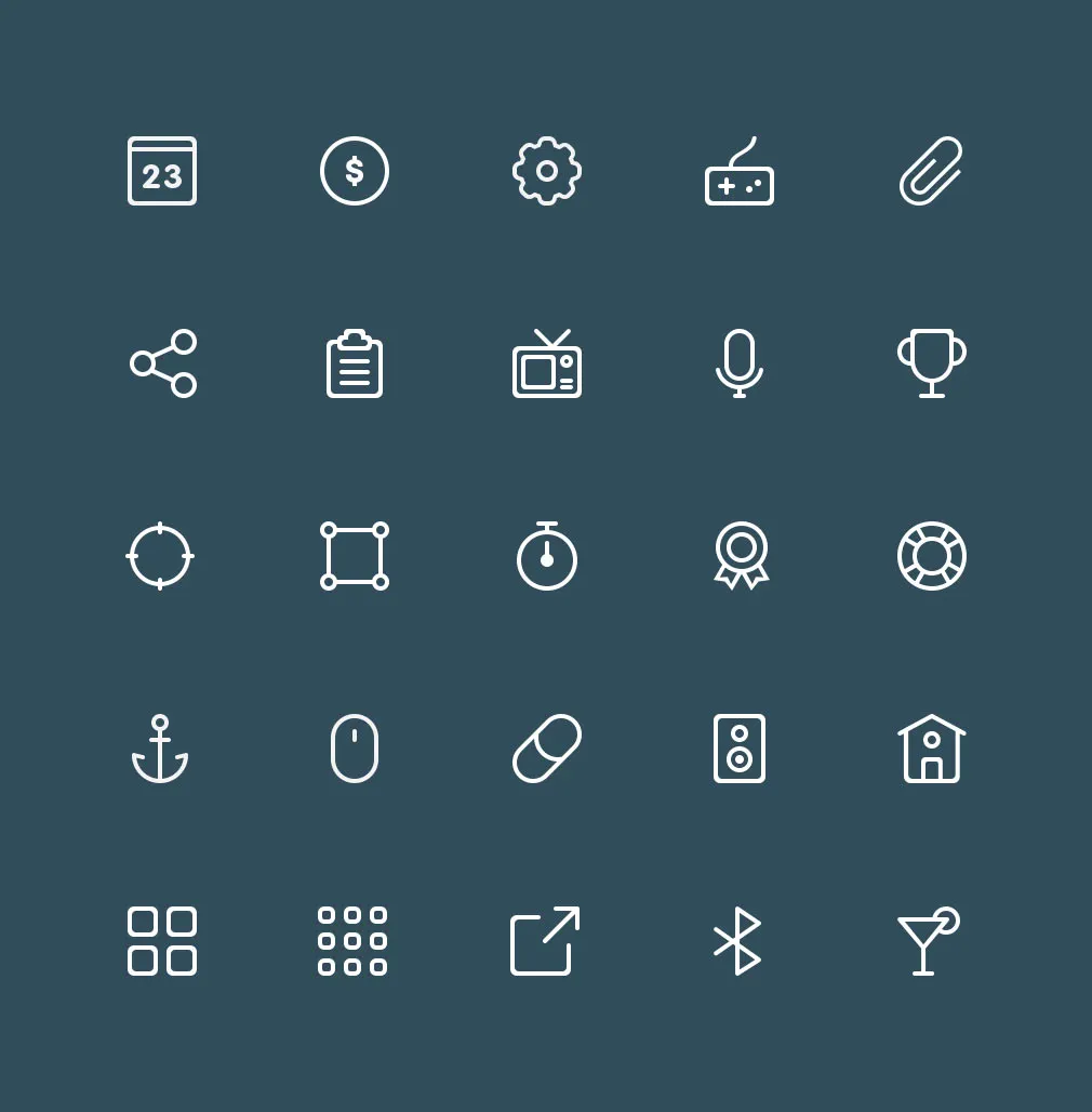 Buddha Line Icons Complete