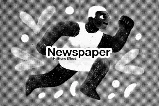 Newsprint Halftone Photo Effect