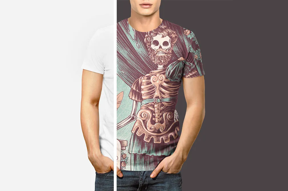 Men T-shirt Mockup Set