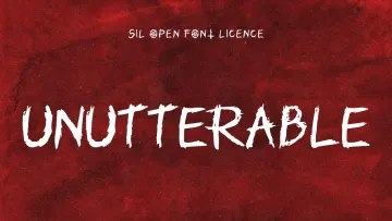 Unutterable / Creepy Font