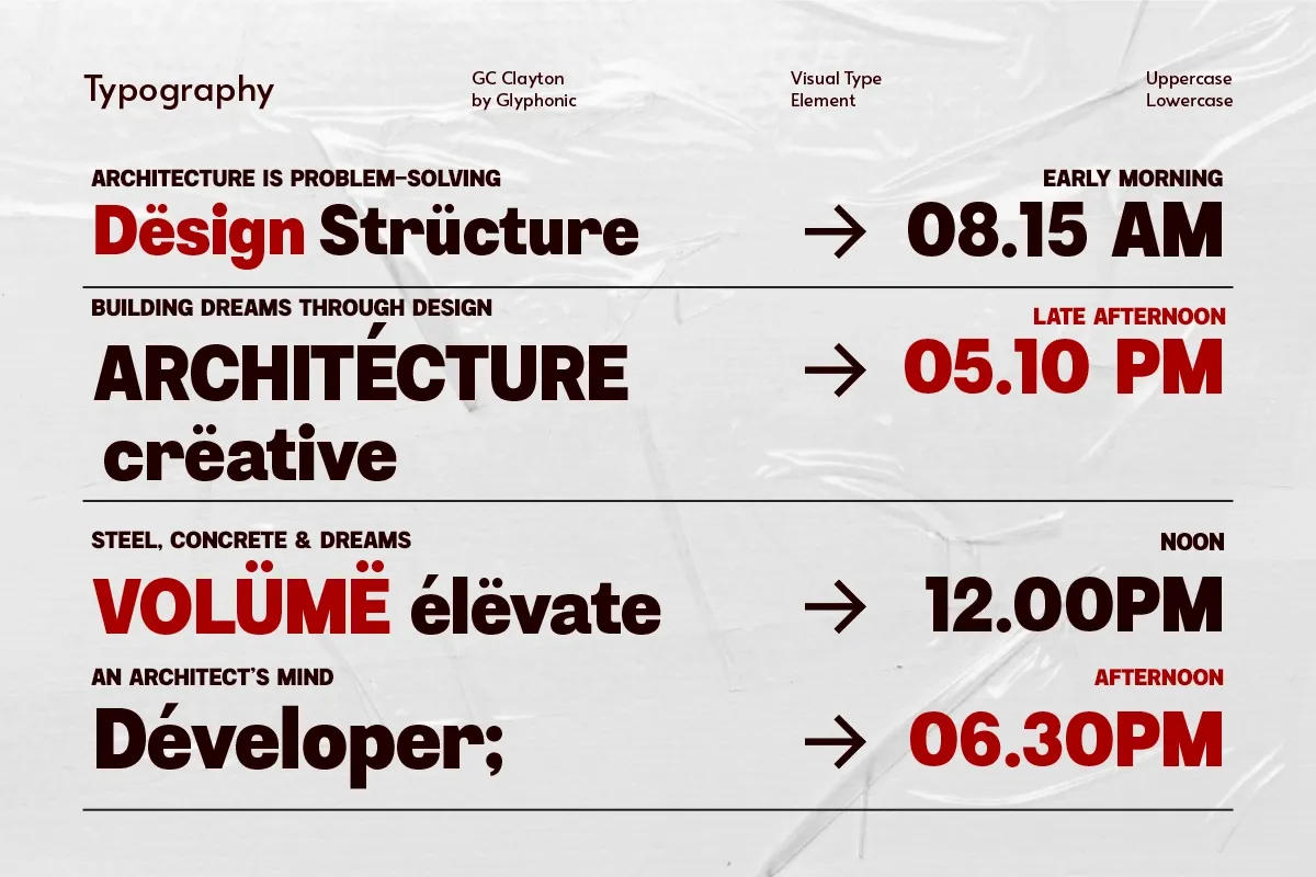 GC Clayton - Modern Bold Display Sans