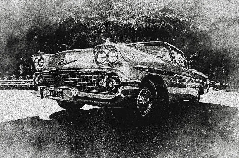 Vintage Risograph Photo Effect