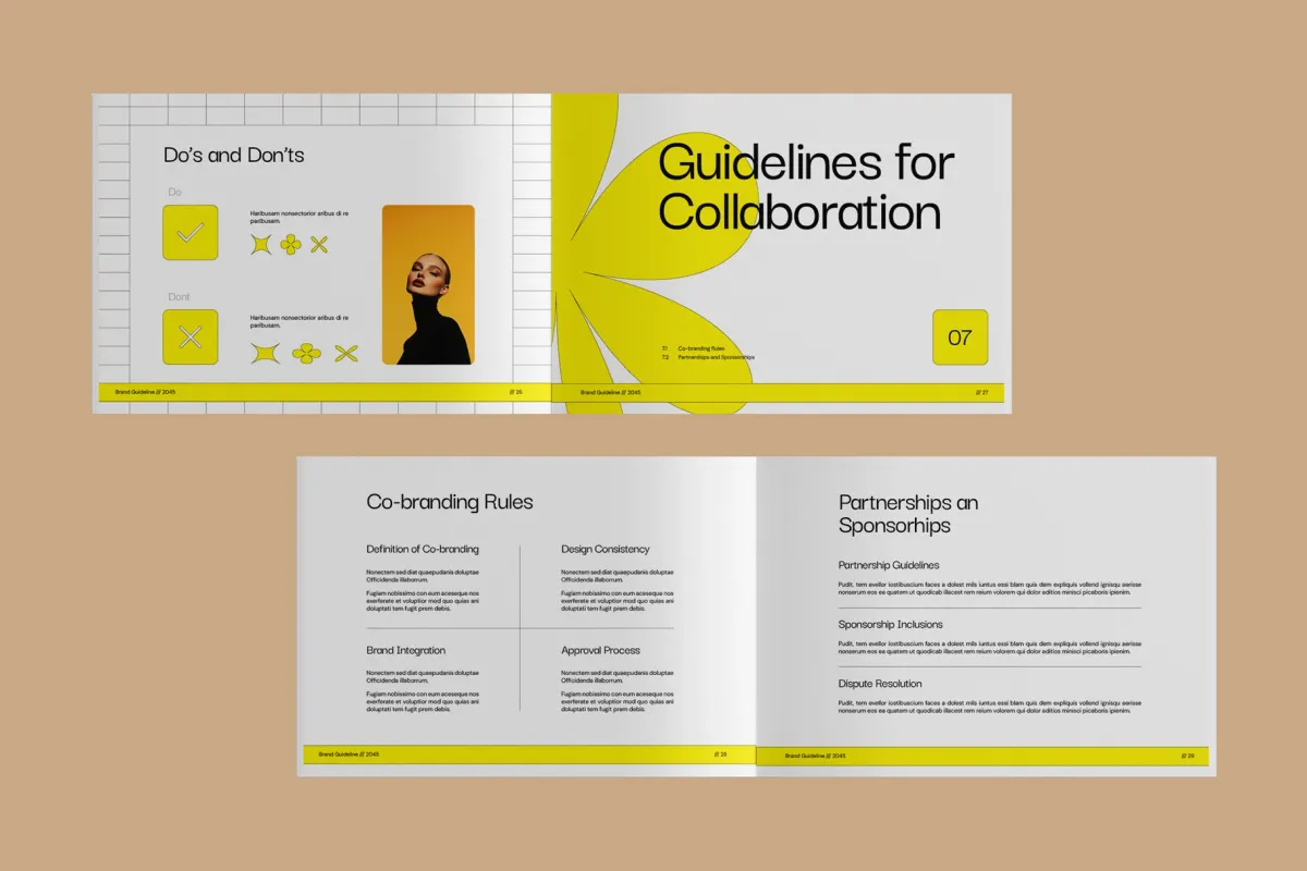 Brand Style Guidelines Template InDesign