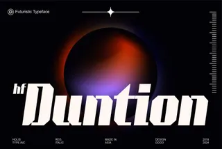 HF Duntion Futuristic Font