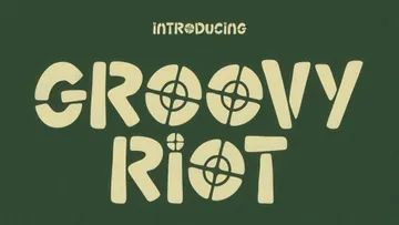 Groovy Riot — Stencil Handwritten Font