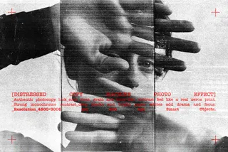 Distressed Copy Machine Photo Effect