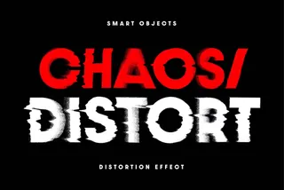 Distortion Text & Graphic Effect