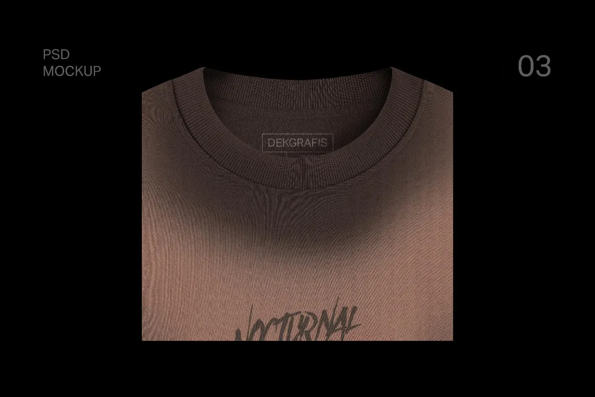 Closeup Crewneck Sweatshirt Mockup
