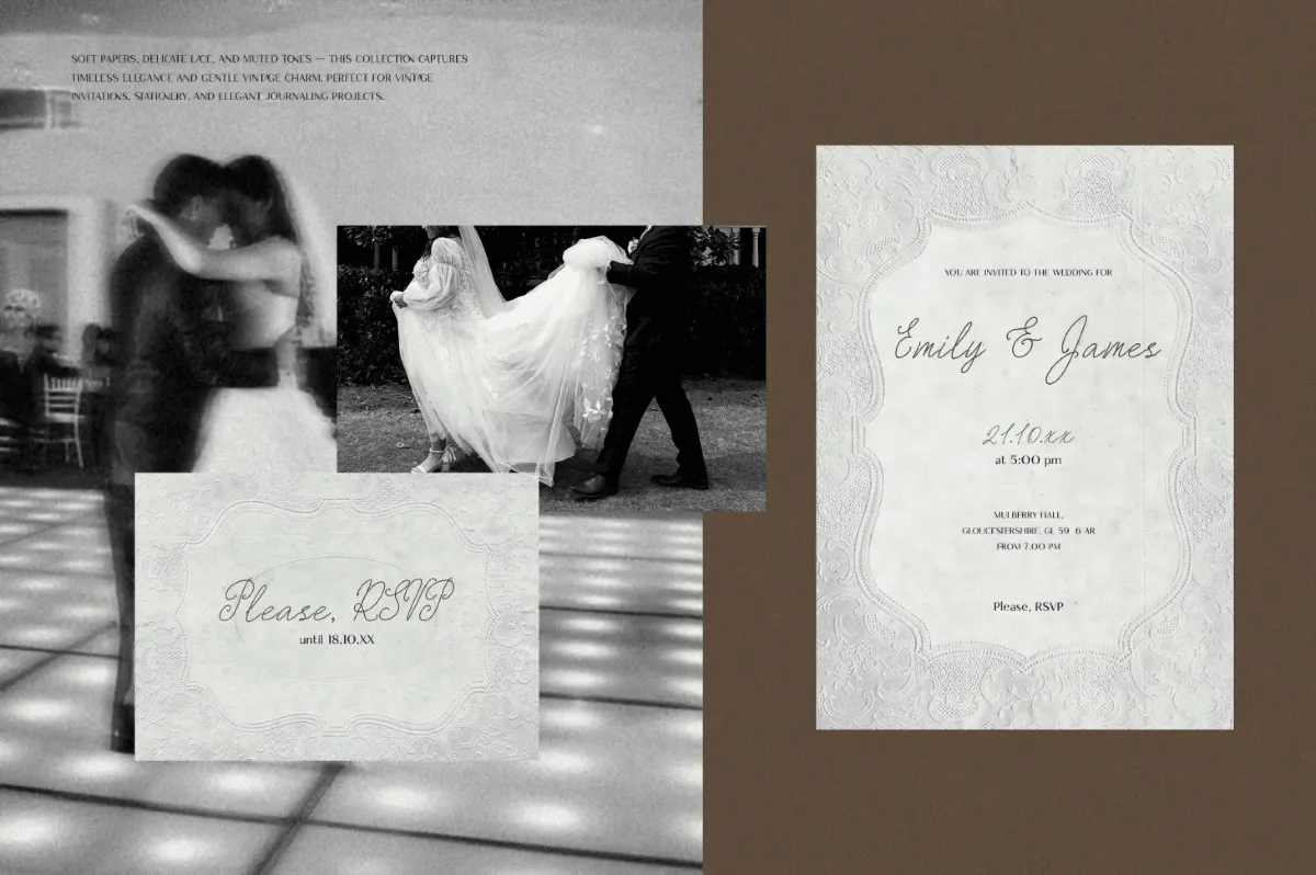 Paper & Lace backgrounds