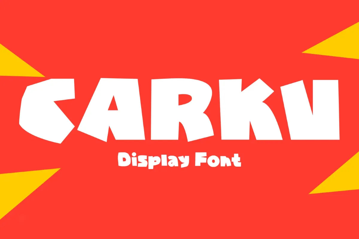 Carku - Bold Cartoon Display Font