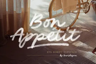 Bon Appetit — SVG Script Font