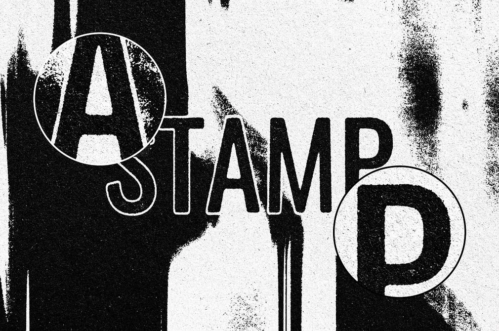 Grunge Print Text Effect