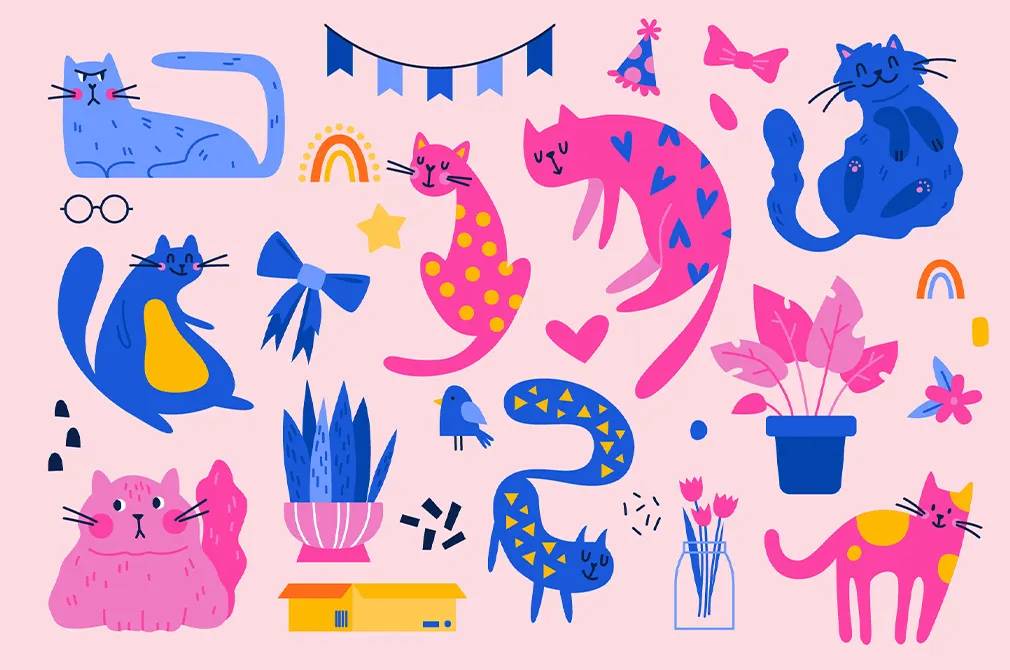 CATS | Clipart + Patterns