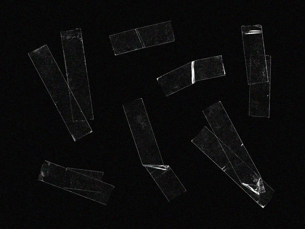 Transparent Tape Pieces