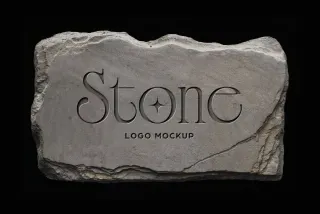 Stone Deboss Mockup