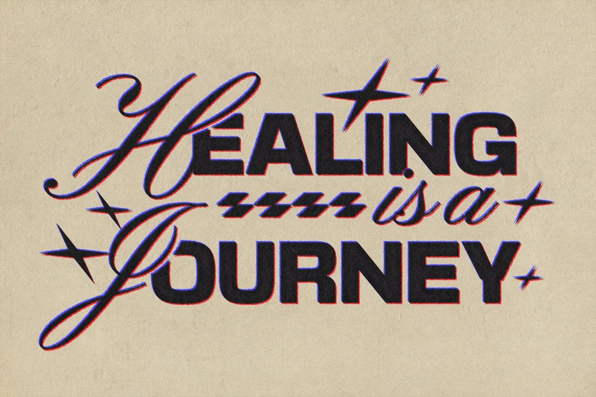 Duotone Printer Text Effect