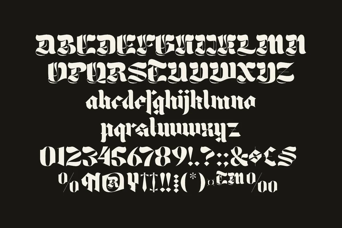 Umbra Nollan Blackletter Type