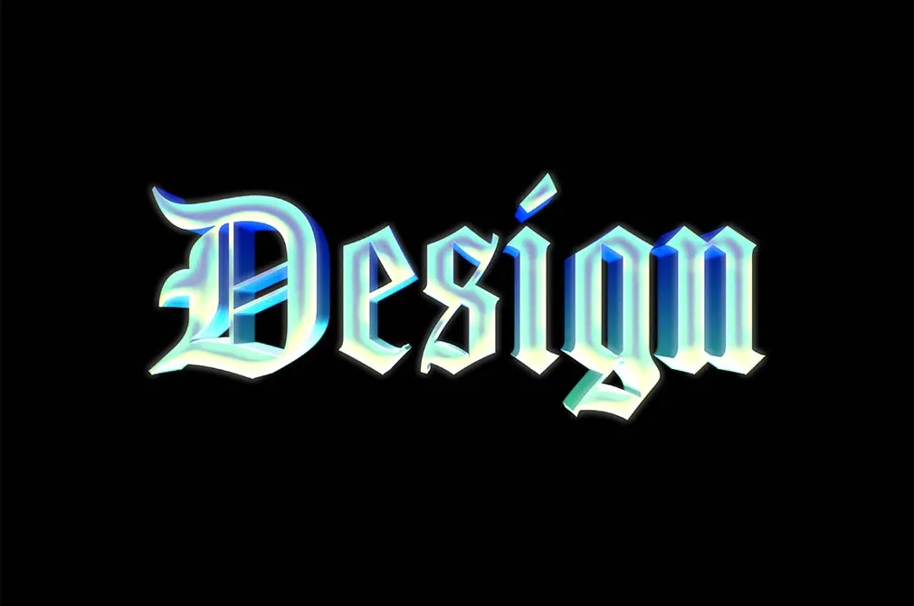 80s Rocking Сhrome Text & Logo Effect