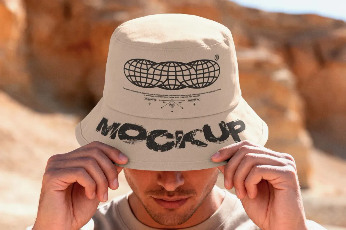 Outdoor Bucket Hat Mockup