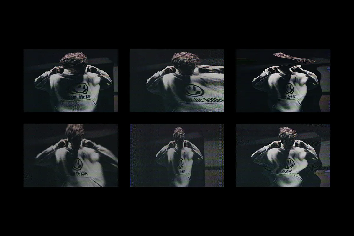 Screen Flicker Photo Effect
