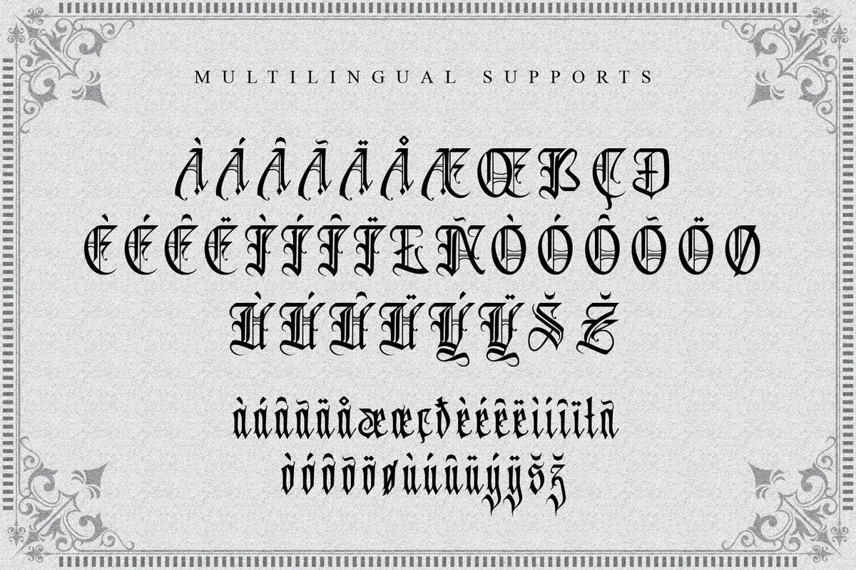 Avertastevia - Victorian Blackletter Font