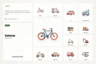 3D Vehicle Icons