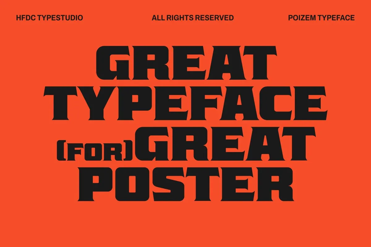 Poizem Serif Typeface