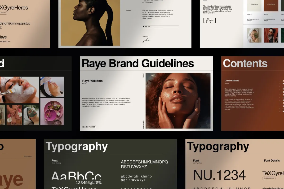 Raye Brand Guidelines Presentation Template