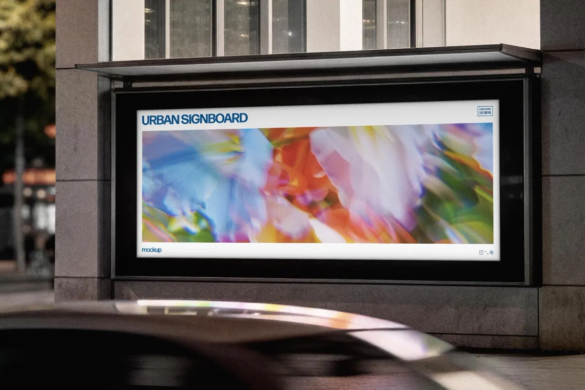 Urban Signboard Mockup