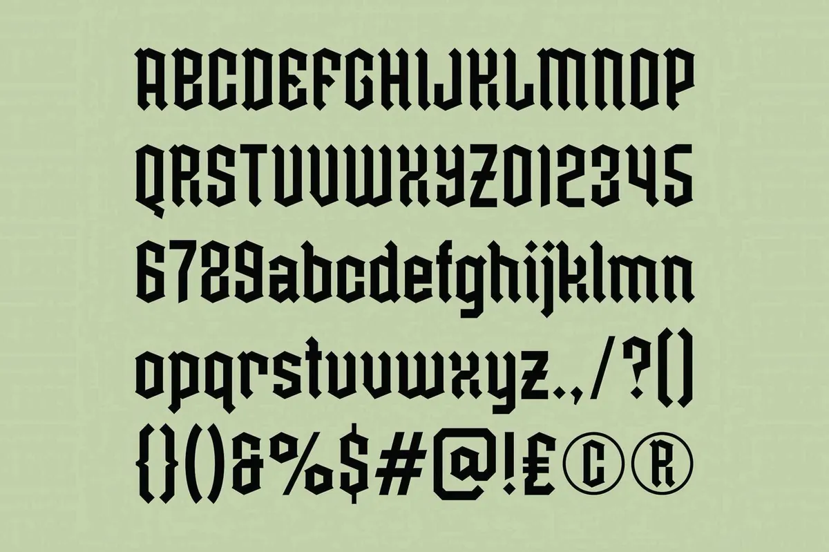 Moleta — Modern Gothic Typeface
