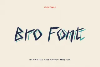 Bro - Punk Font Family