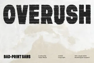 Overush - Distressed Sans