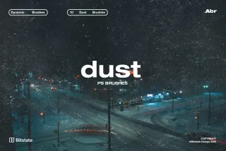 Grain & Dust Photoshop Brushes