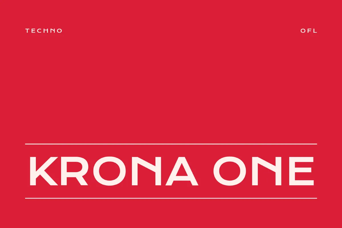 Krona One - Retro Space Font