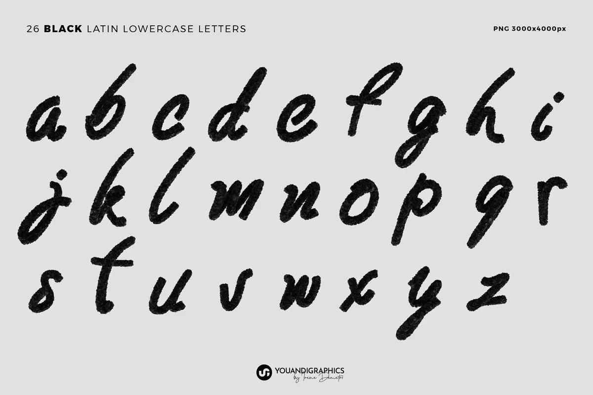 Fur 3D Lettering Set