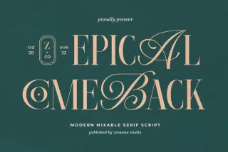 Epical Comeback - Elegant Calligraphy Serif Font