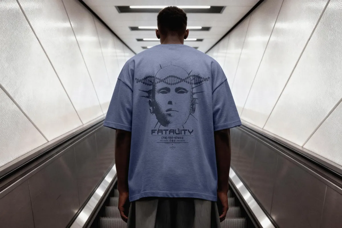 Back-Viewed T-shirt Mockup