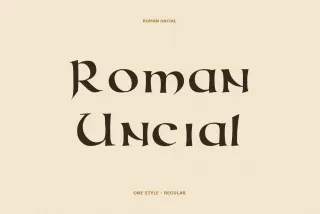 Roman Uncial - Modern Font