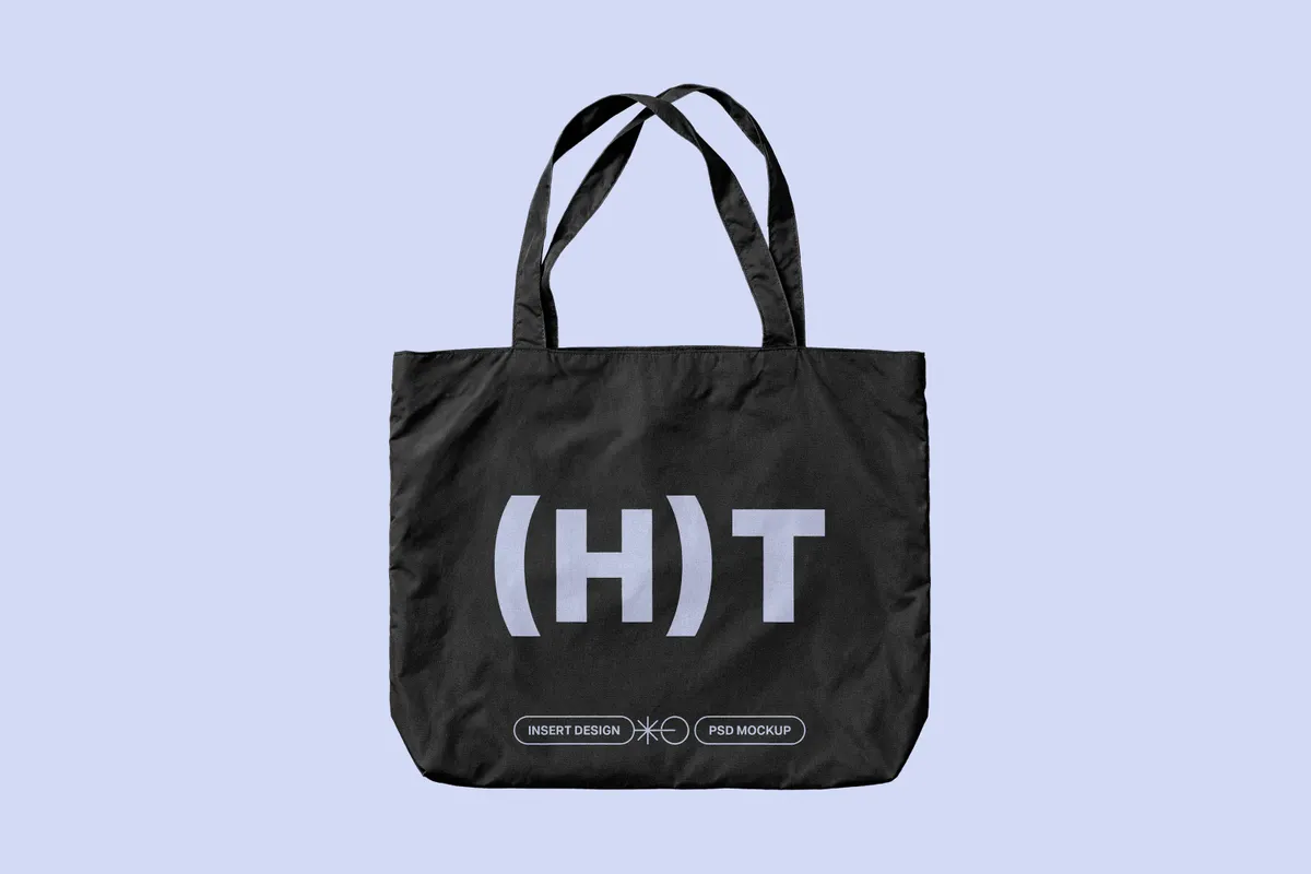 Large Canvas Tote Bag Mockup